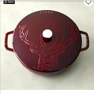 Staub stag deer Dutch oven